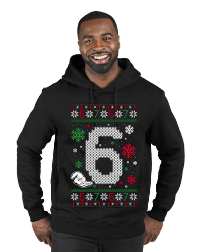 Christmas 6 Meme, Ugly Christmas Sweater Unisex Premium Graphic Hoodie Sweatshirt