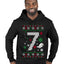 Christmas 7 Meme, Ugly Christmas Sweater Unisex Premium Graphic Hoodie Sweatshirt