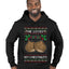 He Loves my Chestnuts, Ugly Christmas Sweater Unisex Premium Graphic Hoodie Sweatshirt