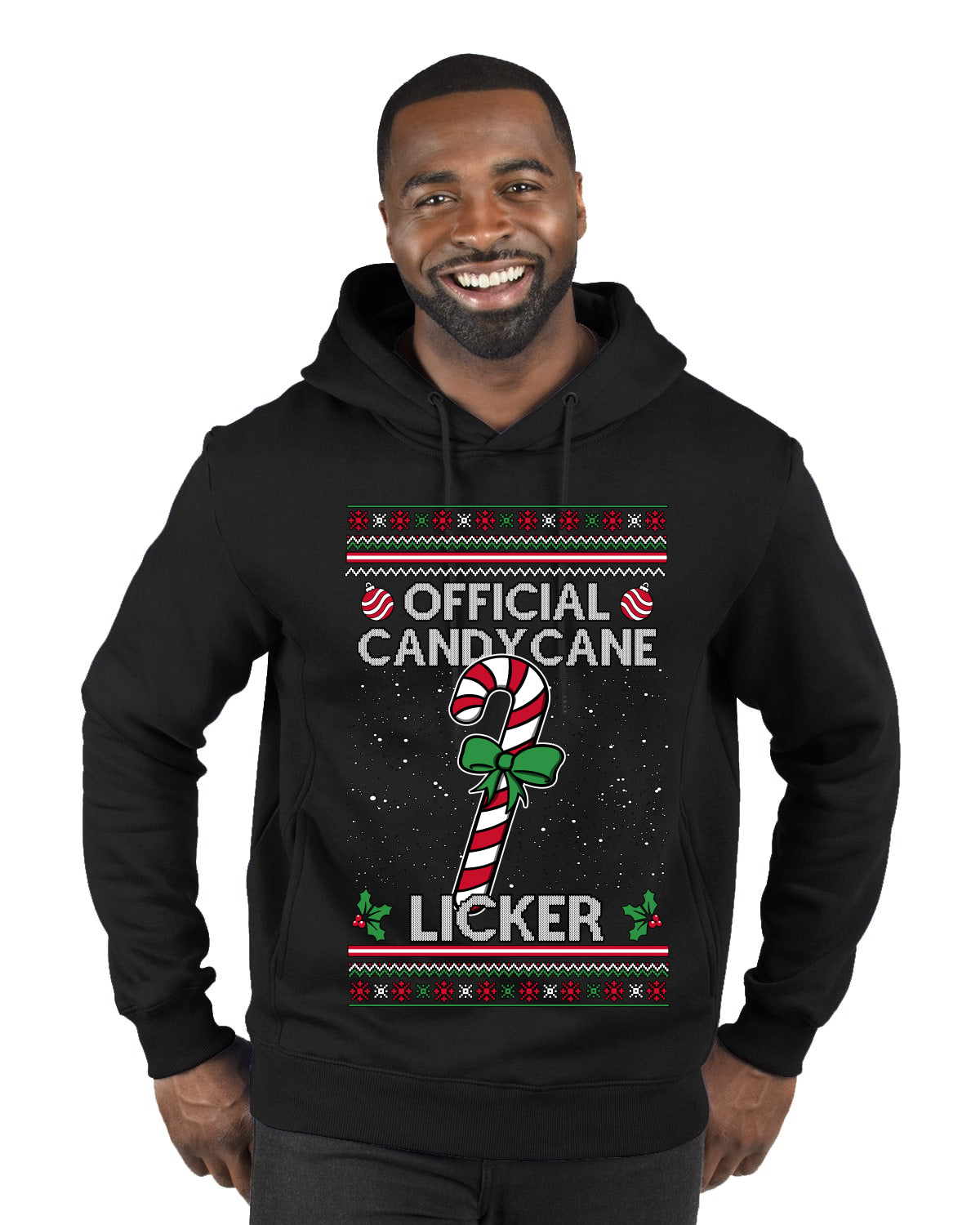 Official Candy Cane Licker, Ugly Christmas Sweater Unisex Unisex Premium Graphic Hoodie Sweatshirt