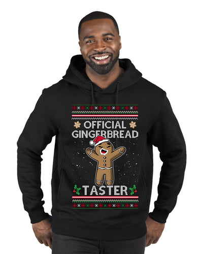 Official Gingerbread Taster, Ugly Christmas Sweater Unisex Unisex Premium Graphic Hoodie Sweatshirt