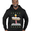 North Pole, Ugly Christmas Sweater Unisex Premium Graphic Hoodie Sweatshirt