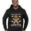 I Brought My Appetitie, Ugly Christmas Sweater Unisex Premium Graphic Hoodie Sweatshirt