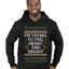 I'm Trying To Feel Merry And Bright, Ugly Christmas Sweater Unisex Premium Graphic Hoodie Sweatshirt