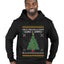 Deck The Halls With Guns & Ammo Fa La La La La, Ugly Christmas Sweater Unisex Premium Graphic Hoodie Sweatshirt