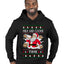 Milk And Cookie Time, Ugly Christmas Sweater Unisex Premium Graphic Hoodie Sweatshirt