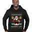 You're On Santa's Naughty List ICE Agent, Ugly Christmas Sweater Unisex Premium Graphic Hoodie Sweatshirt