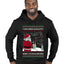 Santa Drone Show Reindeer, Ugly Christmas Sweater Unisex Premium Graphic Hoodie Sweatshirt