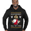 Disappointments All Of You Jesus, Ugly Christmas Sweater Unisex Premium Graphic Hoodie Sweatshirt