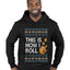 This Is How I Roll Dreidel Hanukkah, Ugly Christmas Sweater Unisex Premium Graphic Hoodie Sweatshirt