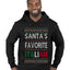 Santa's Favorite Italian, Funny Italian Christmas Sweater, Ugly Christmas Sweater Unisex Premium Graphic Hoodie Sweatshirt