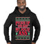 Pucker Up And Kiss My Jolly Ass, Ugly Christmas Sweater Unisex Premium Graphic Hoodie Sweatshirt