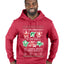 To The Windows To The Walls Till Santa Decks These Halls, Ugly Christmas Sweater Unisex Premium Graphic Hoodie Sweatshirt