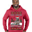 Does Someone Need a Hug? Cute Raccoon Ugly Christmas Sweater Premium Graphic Hoodie Sweatshirt