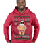Ask Your Mom If I'm Real Funny, Funny Dirty Inappropriate Censored Santa Claus Ugly Christmas Sweater Premium Graphic Hoodie Sweatshirt