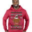 Ask Your Mom If I'm Real Funny Black Santa Claus Censored Ugly Christmas Sweater Premium Graphic Hoodie Sweatshirt