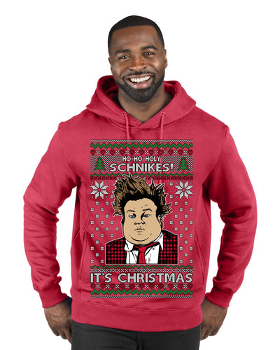 Ho Ho Holy Schnikes Funny 90s Classic Tommy Boy Movie Ugly Christmas Sweater Premium Graphic Hoodie Sweatshirt