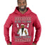 He Sees You When You're Sleeping, Funny Santa P Diddy Diddler Funny Party Viral Music Baby Oil Meme Ugly Christmas Sweater Premium Graphic Hoodie Sweatshirt
