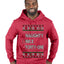 Funny Meme List Naughty, Nice, 41, Ugly Christmas Sweater Premium Graphic Hoodie Sweatshirt