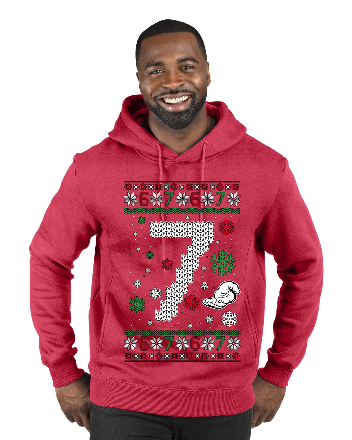 Christmas 7 Meme, Ugly Christmas Sweater Unisex Premium Graphic Hoodie Sweatshirt