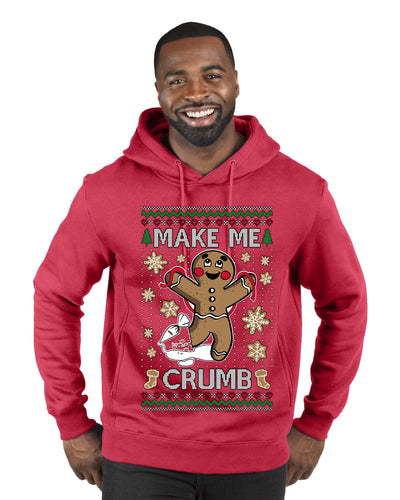 Make Me Crumb, Ugly Christmas Sweater Unisex Premium Graphic Hoodie Sweatshirt