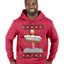 North Pole, Ugly Christmas Sweater Unisex Premium Graphic Hoodie Sweatshirt