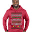 Spreading Christmas Cheer, Ugly Christmas Sweater Unisex Premium Graphic Hoodie Sweatshirt