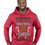 Christmas Cheer, Ugly Christmas Sweater Unisex Premium Graphic Hoodie Sweatshirt
