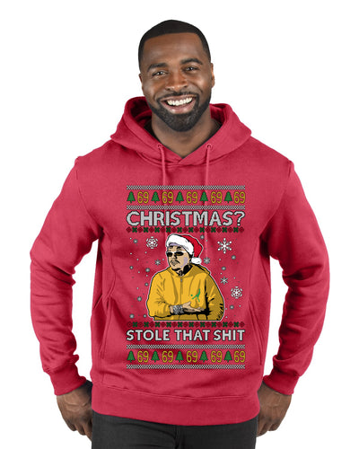 Christmas? Stole That 69 Meme, Ugly Christmas Sweater Unisex Premium Graphic Hoodie Sweatshirt