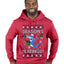 Season's Eatings Shark, Ugly Christmas Sweater Unisex Premium Graphic Hoodie Sweatshirt