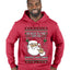 Be Nice To The Server Santa's Watching, Ugly Christmas Sweater Unisex Premium Graphic Hoodie Sweatshirt
