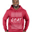 G.O.A.T. God Over All Things, Ugly Christmas Sweater Unisex Premium Graphic Hoodie Sweatshirt