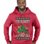 From The Windows To The Walls I'm About To Deck These Halls, Ugly Christmas Sweater Unisex Premium Graphic Hoodie Sweatshirt