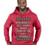 Probably Just Gonna Jingle Some Of The Way I'm Tired, Ugly Christmas Sweater Unisex Premium Graphic Hoodie Sweatshirt