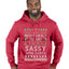 Most Likely To Get Sassy With Santa, Ugly Christmas Sweater Unisex Premium Graphic Hoodie Sweatshirt