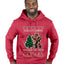 Squatching Through The Snow Bigfoot, Ugly Christmas Sweater Unisex Premium Graphic Hoodie Sweatshirt