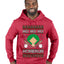 Ho Ho Ho Homerun, Baseball Fan Christmas Design, Ugly Christmas Sweater Unisex Premium Graphic Hoodie Sweatshirt