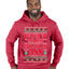 Pucker Up And Kiss My Jolly Ass, Ugly Christmas Sweater Unisex Premium Graphic Hoodie Sweatshirt