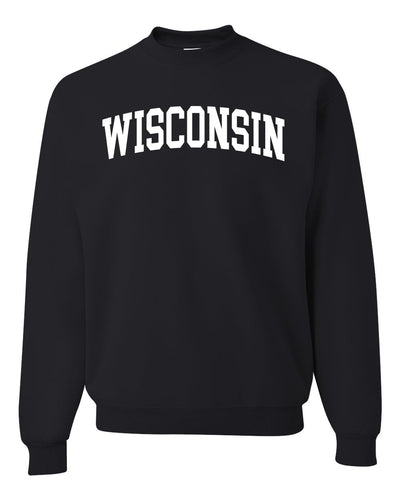 State of Wisconsin College Style Fashion Unisex Crewneck Sweatshirt
