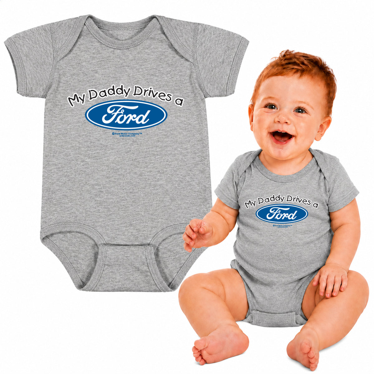 My Daddy Drives a Ford Cars and Trucks Infant Bodysuit for Boys Girls Racing Outfit Car Lover Gift Cars and Trucks