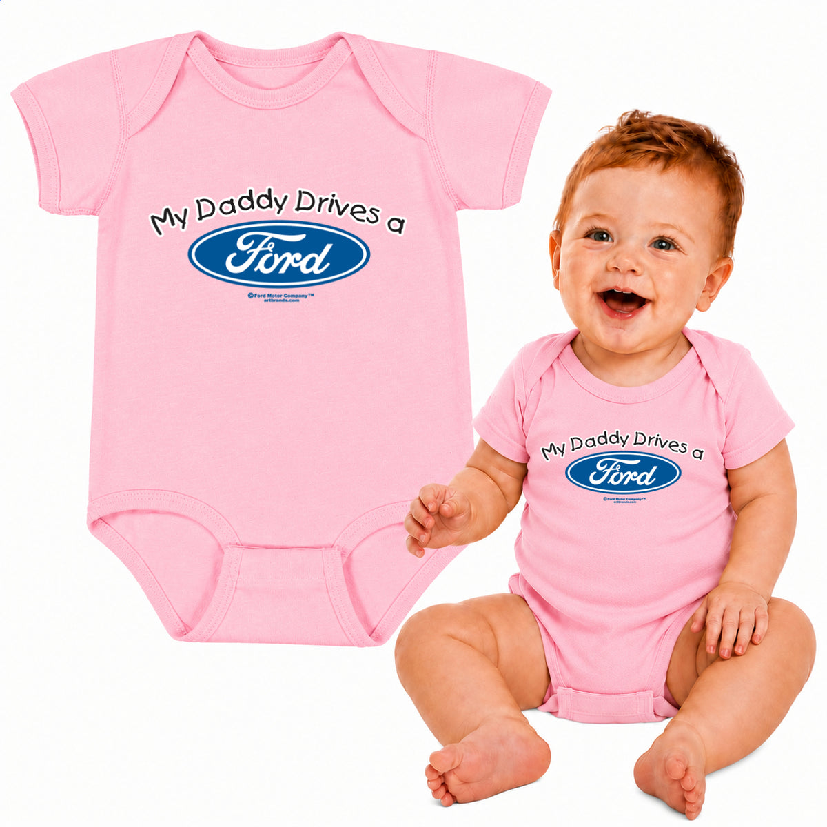 My Daddy Drives a Ford Cars and Trucks Infant Bodysuit for Boys Girls Racing Outfit Car Lover Gift Cars and Trucks