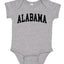 State of Alabama College Style Fashion Baby Creeper Boys Girls Infant Bodysuit