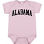 State of Alabama College Style Fashion Baby Creeper Boys Girls Infant Bodysuit