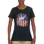 US Flag Ford Bronco Cars and Trucks Womens Graphic T-Shirt
