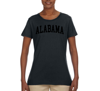 State of Alabama College Style Fashion Womens Graphic T-Shirt