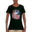 US Flag Ford Bronco Cars and Trucks Womens Graphic T-Shirt