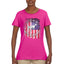 US Flag Ford Bronco Cars and Trucks Womens Graphic T-Shirt