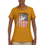 US Flag Ford Bronco Cars and Trucks Womens Graphic T-Shirt
