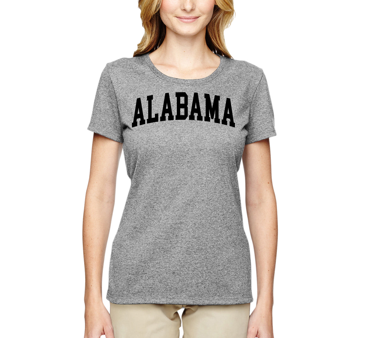 State of Alabama College Style Fashion Womens Graphic T-Shirt