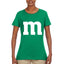 Letter M Graphic Novelty Funny Costume Halloween Womens Graphic T-Shirt